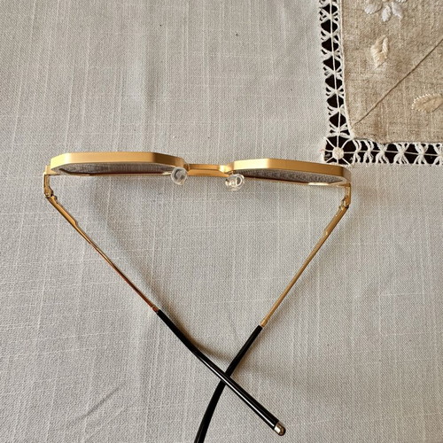 Unisex sunglasses, 2 pairs, brown and gold