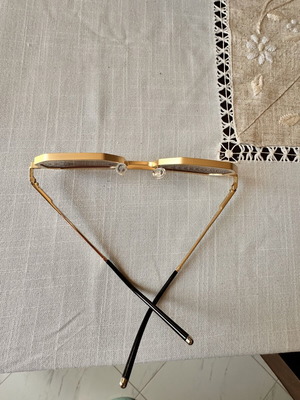Unisex sunglasses, 2 pairs, brown and gold