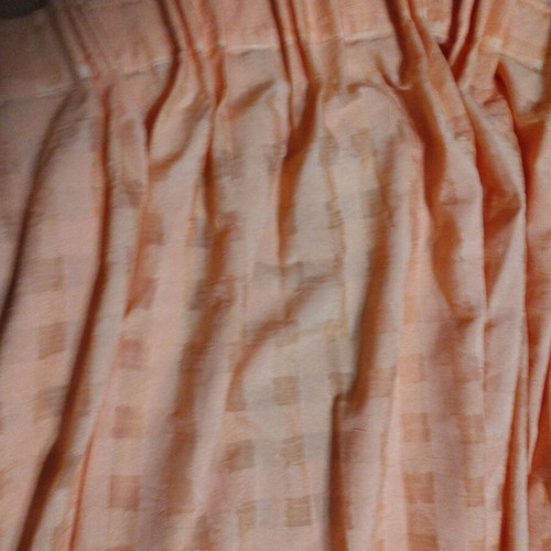 Curtain single used, gathered, 1.15x1.35 meters