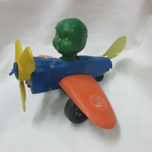 Panigyriotiko Greek Airplane Toy with Pilot 25cm like new 60s