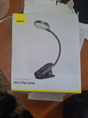 Baseus LED Mini Clip Reading Lamp καινούργιο, εύκαμπτος σχεδιασμός με επαναφορτιζόμενη μπαταρία USB