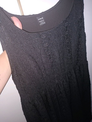Dress with thick fabric, black, new, size S