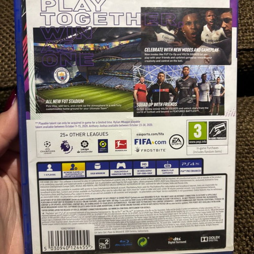 FIFA 21 game for PS4 used without scratches