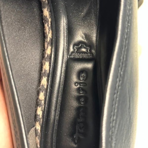 Tamaris loafer heels new, two-tone, genuine leather, 7cm heel