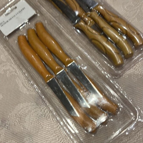 Kitchen knives new, two sets of six