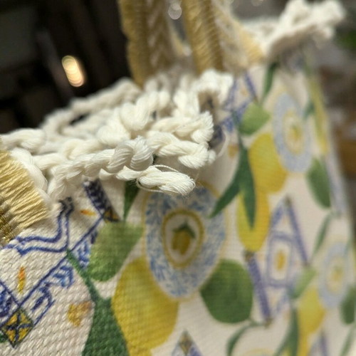 Shoulder beach bag new multicolor with unique weaving