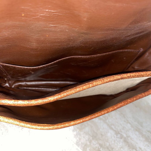 Vintage leather suede crossbody bag used