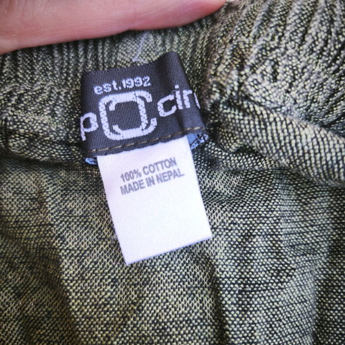 Harem pants Large Crop Circle 100% cotton like new, green