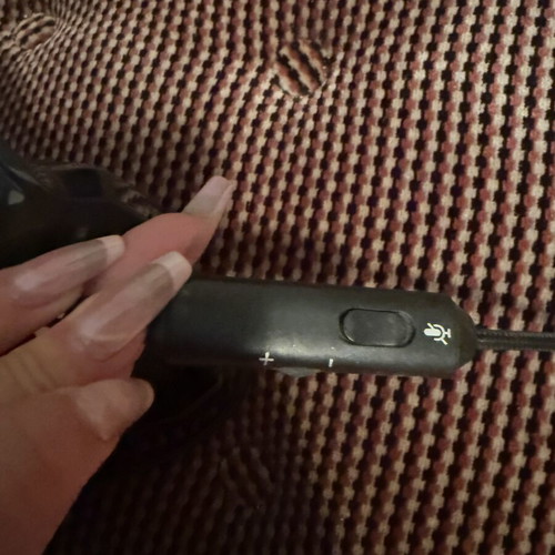 Headphones with microphone unused