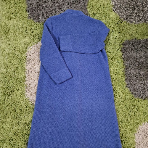 Marks & Spencer blue midaxi women fleece trench jacket like new, size S