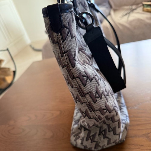 Karl Lagerfeld shoulder fabric bag like new, gray