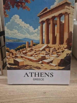 Wooden decorative sign Athens like new
