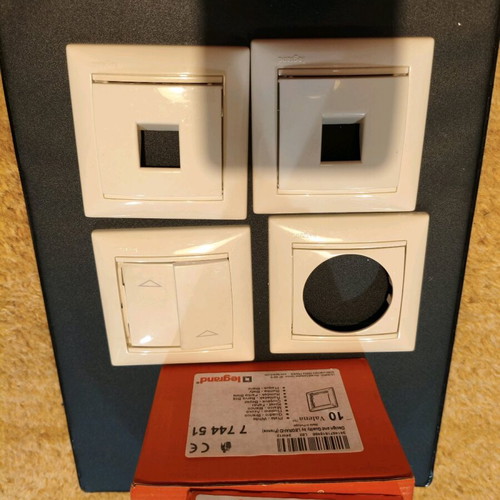 Legrand beige caps used, set of 4 pieces