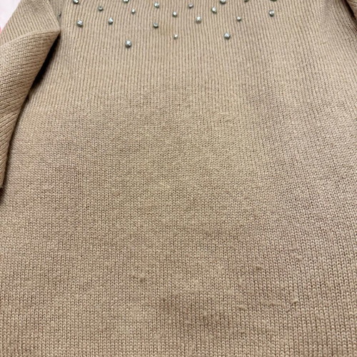 Guess beige blouse with rhinestones, size XS, used