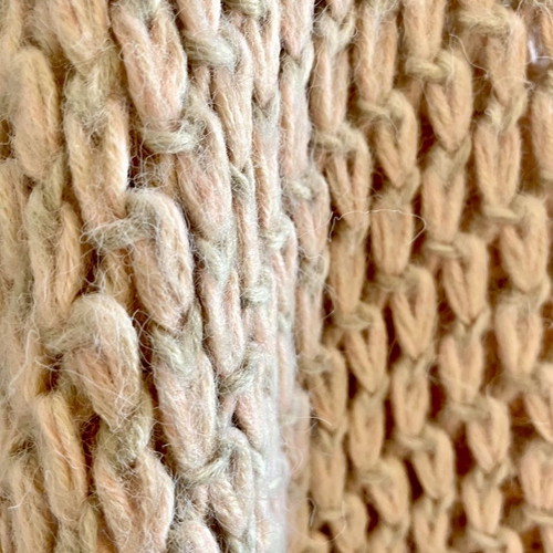 Top Shop knitted poncho unused, pink salmon