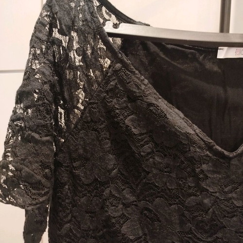 Elegant black lace dress XXL new