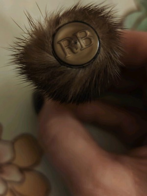 Vintage perfume 7.5 ml with mink fur cap, new