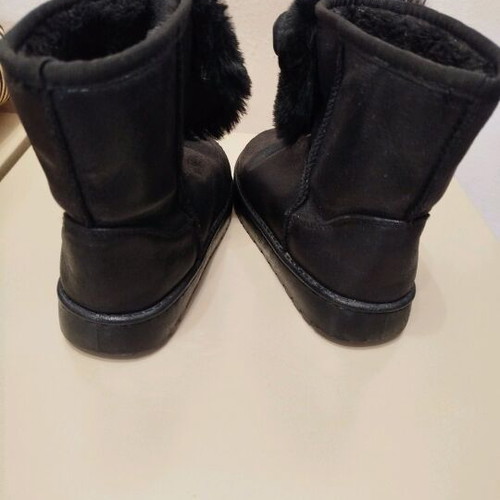 Girls' children's boot like new, black, size 34