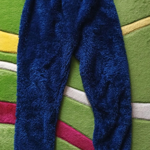 Furry pajamas used, very warm, size S, blue