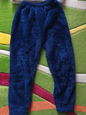 Furry pajamas used, very warm, size S, blue