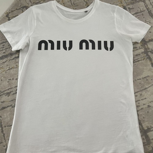 Miu Miu women's T-shirt, white, size S