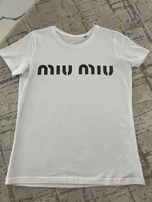 Miu Miu women's T-shirt, white, size S
