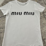 Miu Miu women's T-shirt, white, size S