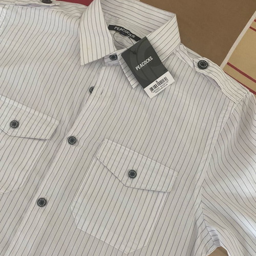 Peacocks shirt new, size Small, white