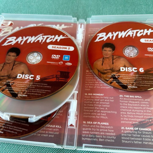 Baywatch Season 1 & 2 DVD like new, 12 DVDs without subtitles