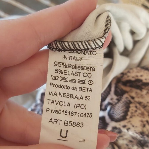 Mini leopard dress size large made in Italy like new