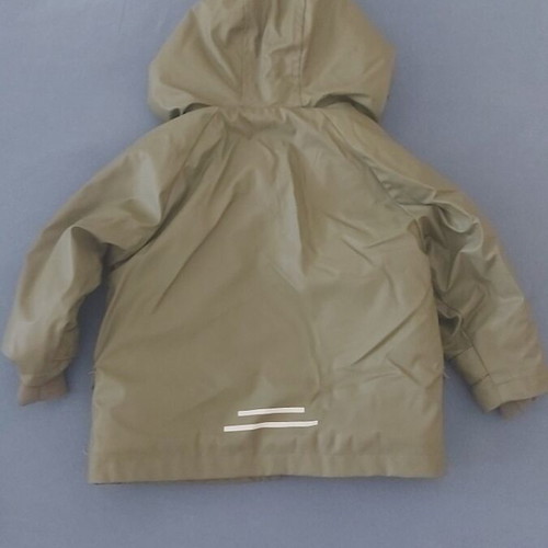 Zara children's waterproof and windproof jacket used, green, size 92 cm