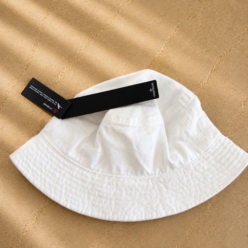Stone Island bucket hat white, new