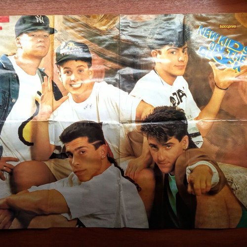New Kids On The Block poster used, 1980s 1990s