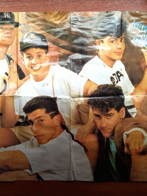 New Kids On The Block poster used, 1980s 1990s