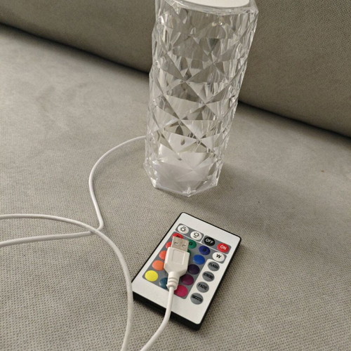 Led touch decorative lamp with color change and remote like new