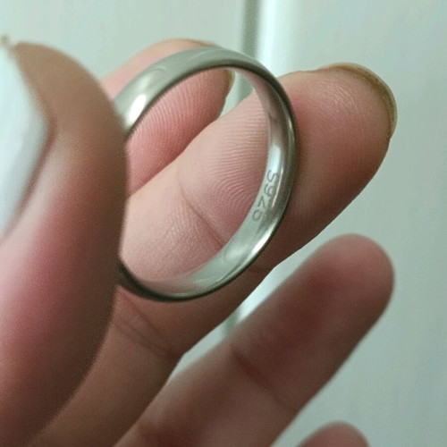 925 Silver Women's Ring Size 21 New, Silver Plated Band