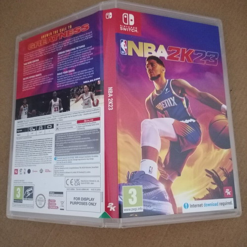 NBA 2k23 Nintendo Switch game cover used, promo display only