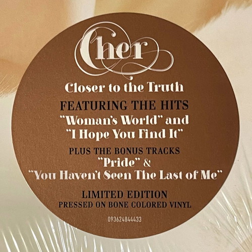Cher Closer to the Truth 2024 Limited Edition Coloured Vinyl LP brand new
