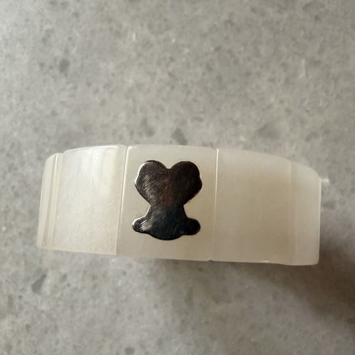 Tous bracelet with 925 silver elements and synthetic resin, like new