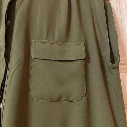 GAP sleeveless shirt dress in khaki