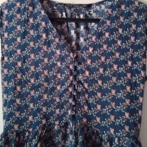 Mini summer dress Zara like new, blue, size M