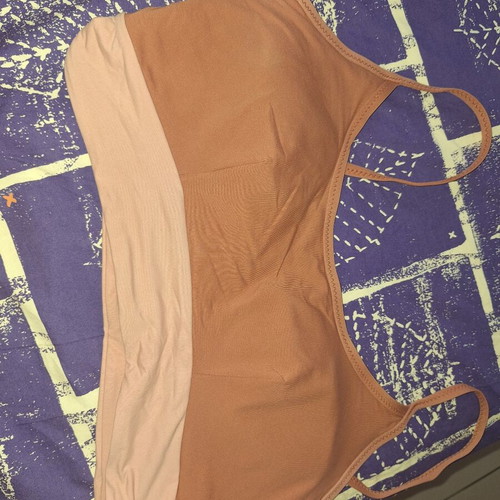 Pretty Me Swimwear Top like new, adjustable straps, brown, XL