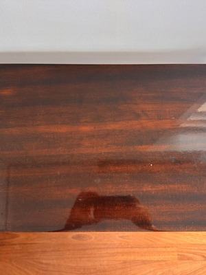Μοντέρνο καφέ τρόλεϊ σερβιρίσματος bar cart σαν καινούργιο με ρόδες