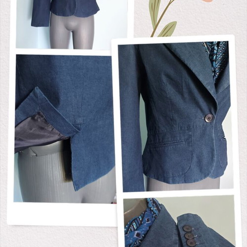 In Linea women's fitted denim blazer