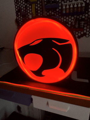 Thundercats lightbox new, 23cm diameter, USB powered