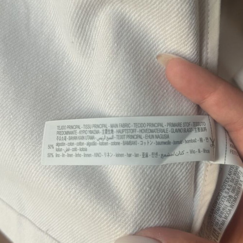 Oysho linen jacket size S like new, beige