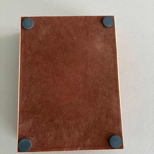 Silver Match wooden cigar case like new