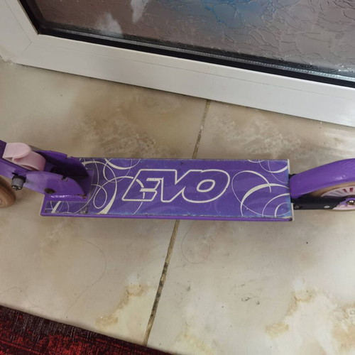 Children's scooter used, purple with 3 height levels