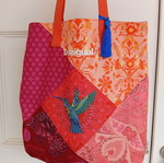 Desigual fabric shoulder bag like new, colorful design