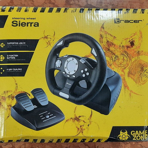 Tracer Sierra Steering Wheel with Pedals for PC New